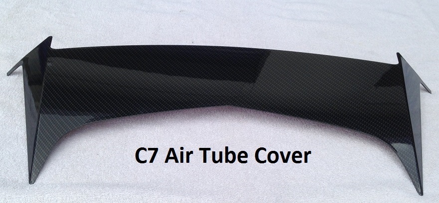 C7 Corvette, Custom HydroCarboned, Painted, Air Tube Cover, Direct Replacement
